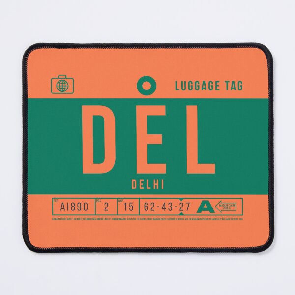 Item preview, Luggage Tag B - DEL Delhi India designed and sold by VoodooCircus.