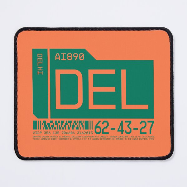 Item preview, Luggage Tag C - DEL Delhi India designed and sold by VoodooCircus.