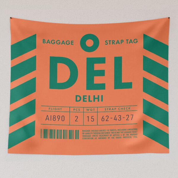 Item preview, Baggage Tag D - DEL Delhi India designed and sold by VoodooCircus.