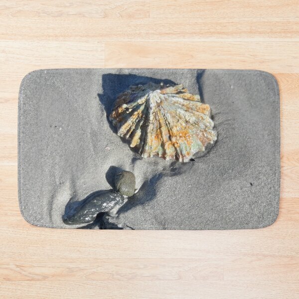 Item preview, Shells and stones on a deserted beach designed and sold by NJH110.