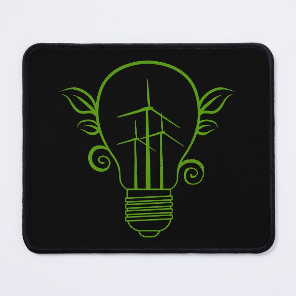 Item preview, Windmill Light Bulb Solar Energy Global Warming Earth Day designed and sold by haselshirt.