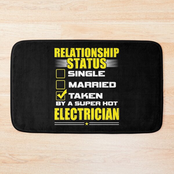 Item preview, Funny His and Her Gift Idea Electrician Relationship Status designed and sold by haselshirt.