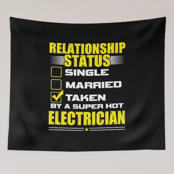 Item preview, Funny His and Her Gift Idea Electrician Relationship Status designed and sold by haselshirt.