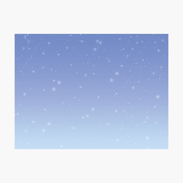 Light Blue Stars Photographic Print