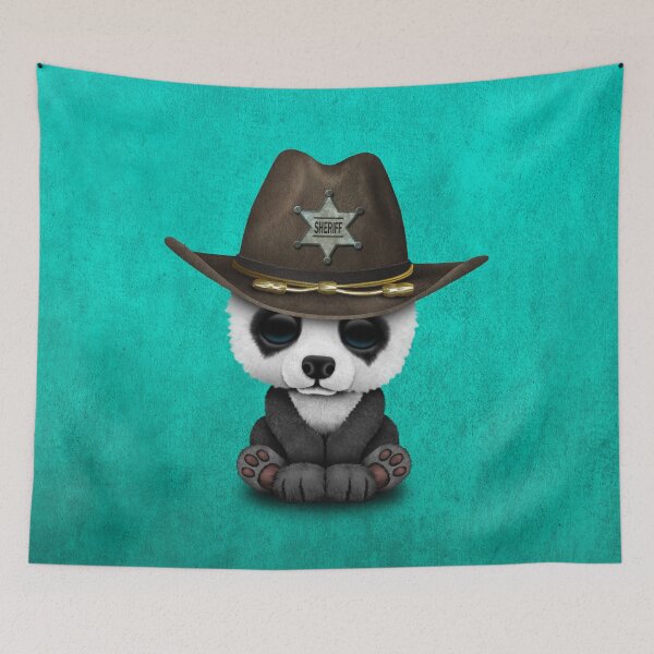 Item preview, Cute Baby Panda Sheriff designed and sold by JeffBartels.