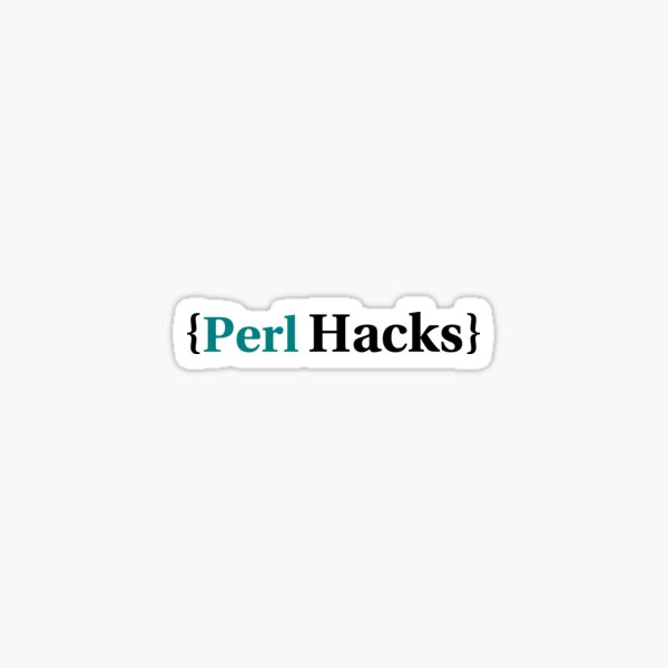 Perl Hacks Sticker