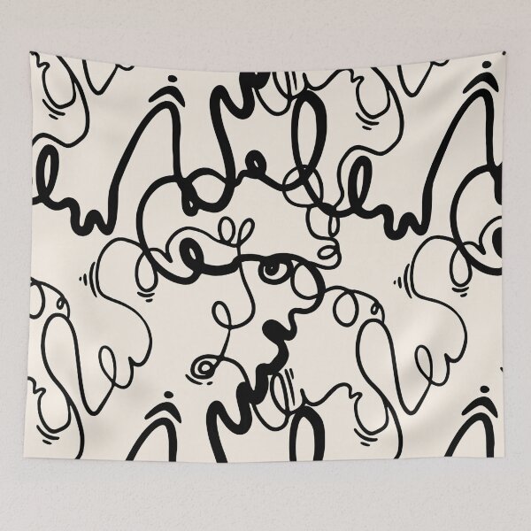Item preview, Doodle wave lines  designed and sold by Milatoo.