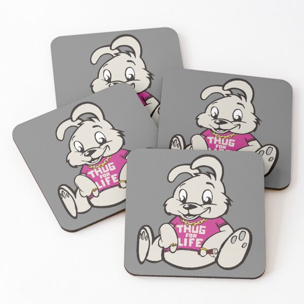 Item preview, Thug Bunny - Banksy Thug For Life Rabbit designed and sold by WE-ARE-BANKSY.