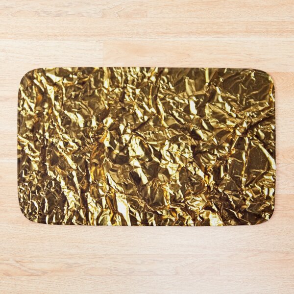 Item preview, Crumpled Metallic Golden Foil Texture designed and sold by worldways.
