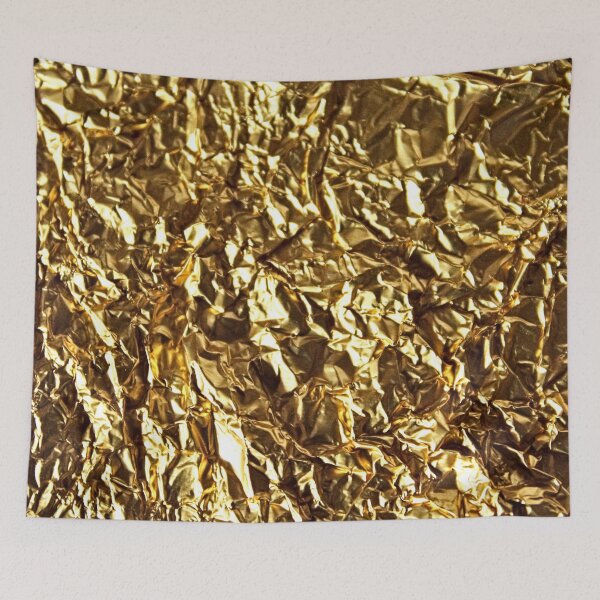 Item preview, Crumpled Metallic Golden Foil Texture designed and sold by worldways.