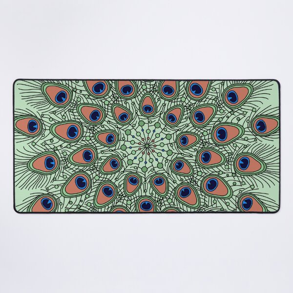 Item preview, Peacock Mandala Bird Feathers Cottagecore Nature designed and sold by cashewdays.