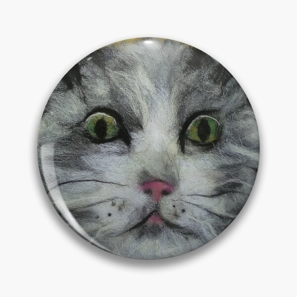 Item preview, gray cat tomcat kitty feline cat designed and sold by FLEURDELAINE04.
