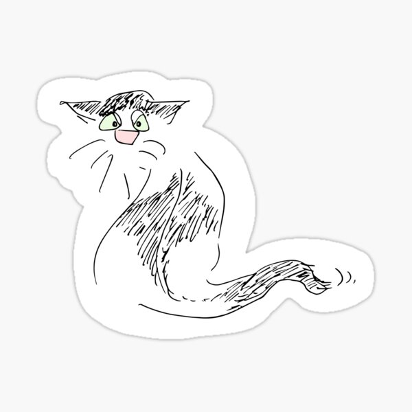 Gereizte Katze Sticker