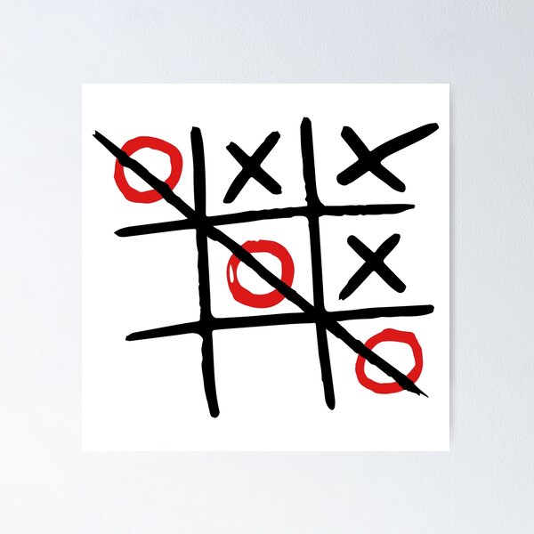 Mosaic Tic Tac Toe - get 3 or 4 in a row - with base & cover