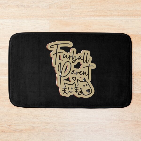 Item preview, Furball Parent 3D Gold Metal Badge with Rose Gold Border for Pet Lovers designed and sold by Cawaiico.