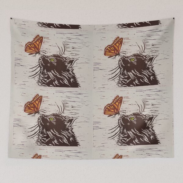 Item preview, Curious cat designed and sold by Inga Dalsegg.