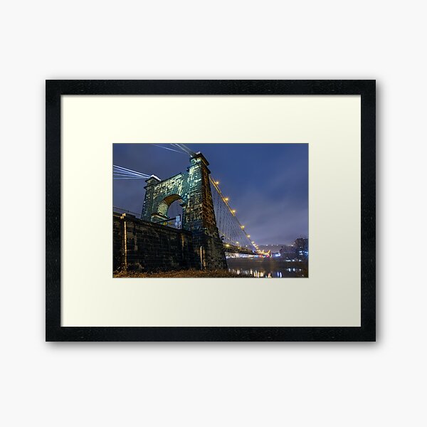 Item preview, Wheeling Suspension Bridge at Night designed and sold by Kenneth Keifer.