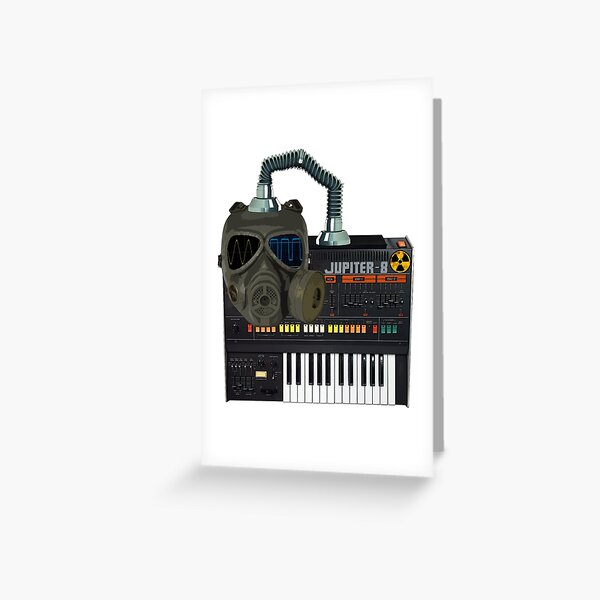 "Jupiter 8 Radioactive Gas Mask Synth Vintage Synthesizer
