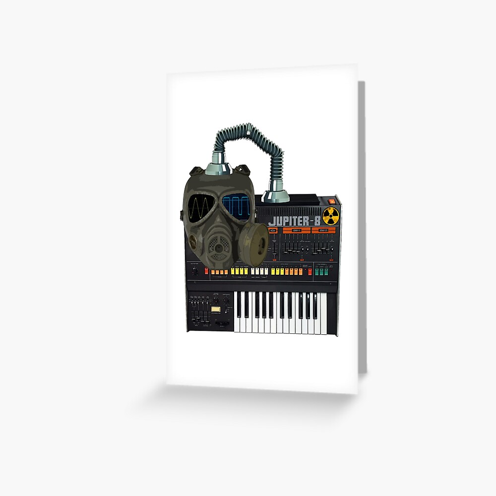 "Jupiter 8 Radioactive Gas Mask Synth Vintage Synthesizer