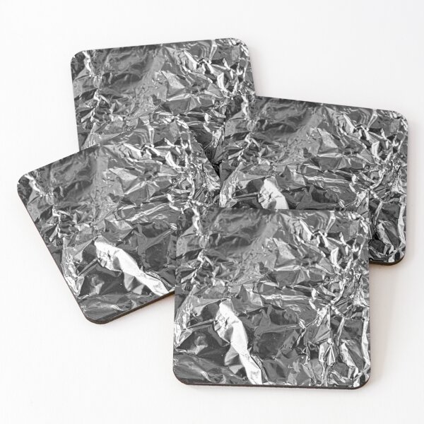 Item preview, Crumpled Silver Metallic Aluminum Foil Texture designed and sold by worldways.