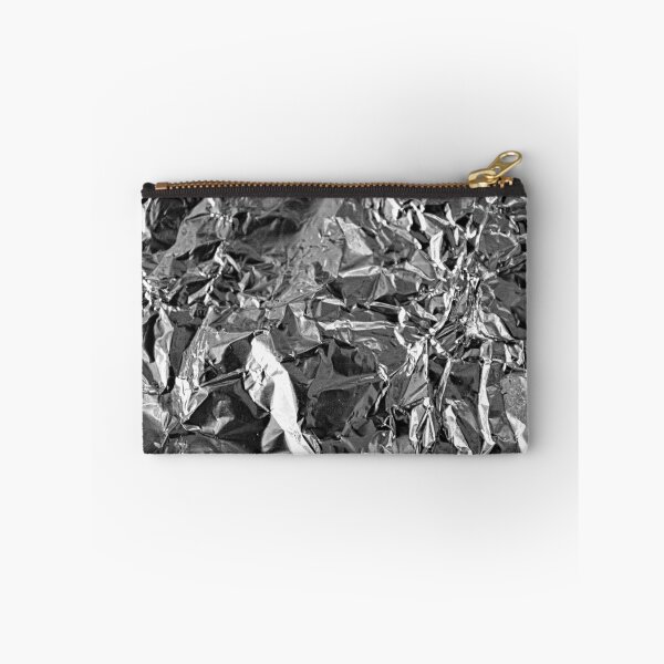 Item preview, Crumpled Silver Metallic Aluminum Foil Texture designed and sold by worldways.