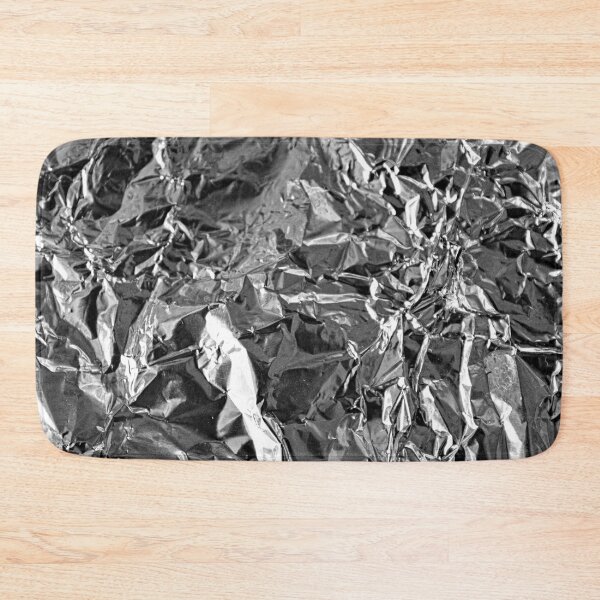 Item preview, Crumpled Silver Metallic Aluminum Foil Texture designed and sold by worldways.