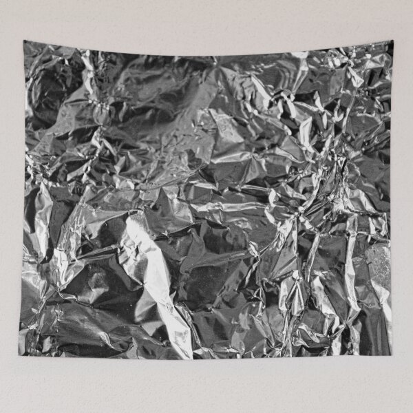 Item preview, Crumpled Silver Metallic Aluminum Foil Texture designed and sold by worldways.