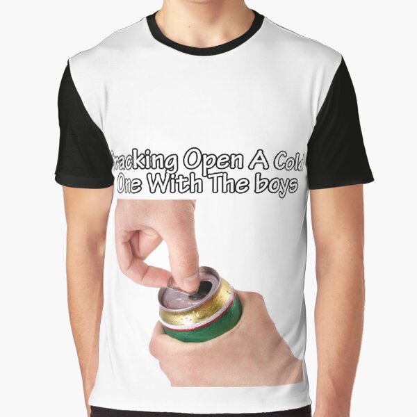 Vista previa del artículo con la obra «Cracking Open A Cold One con The Boys White», diseñado y vendido por Tom Shirtz.