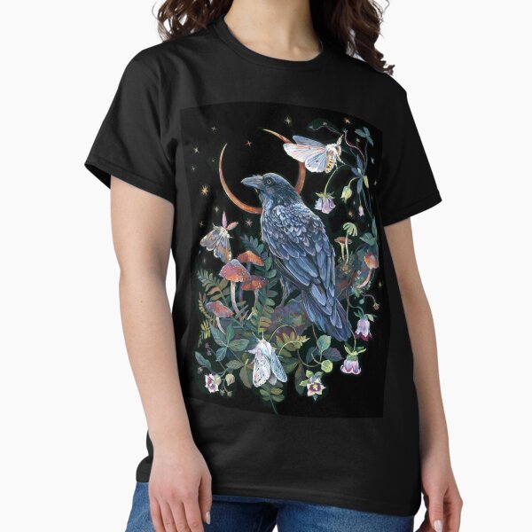 Vista previa del artículo con la obra «Cuervo de luna», diseñado y vendido por claramcallister.