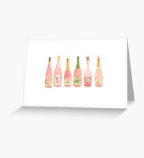 Champagne Rosé Watercolor Greeting Card