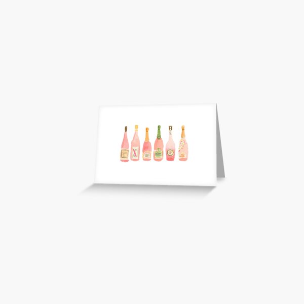 Champagne Rosé Watercolor Greeting Card