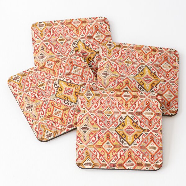 Item preview, Antique Turkish Rug Diamond Pattern designed and sold by nouveaudecor.