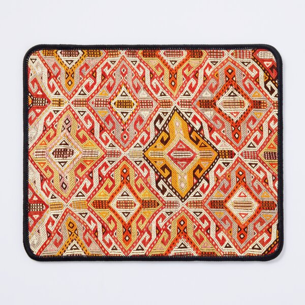 Item preview, Antique Turkish Rug Diamond Pattern designed and sold by nouveaudecor.
