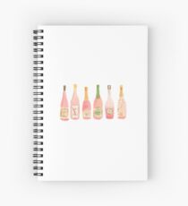 Champagner Rosé Aquarell Spiralblock