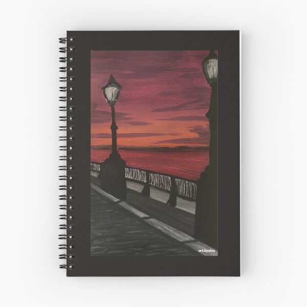 Item preview, Dark Sunset Gouache Painting designed and sold by art-byaina.
