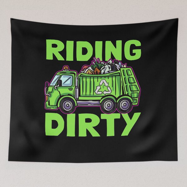 Item preview, Riding Dirty Garbage Truck designed and sold by tobbz.