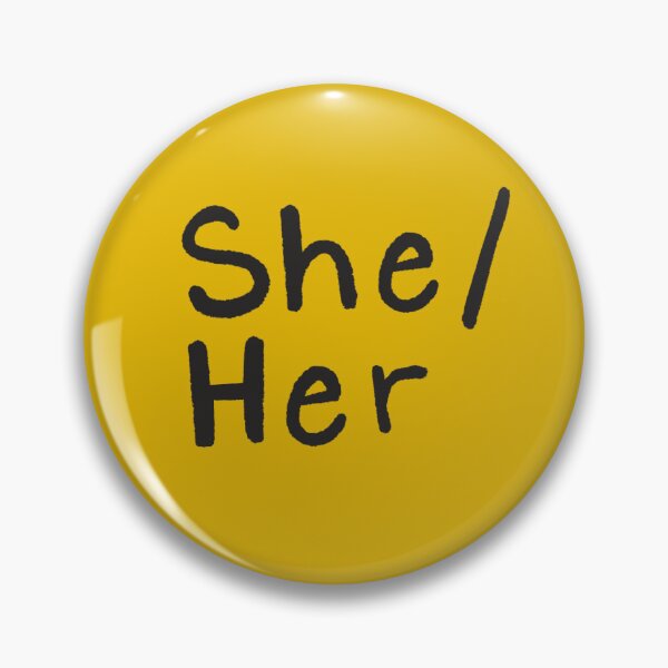 Item preview, Yellow She/Her (Black Text) designed and sold by Smoltsuki.