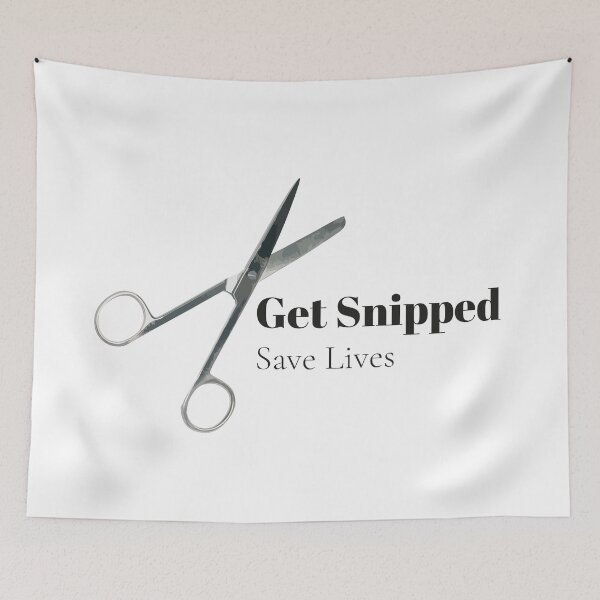 Item preview, Get Snipped, Save Lives designed and sold by Carmen Cristina.