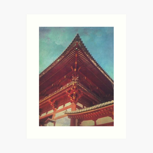 Item preview, Roof Detail Todai-ji Temple Nara Japan designed and sold by Beverly Claire Kaiya.