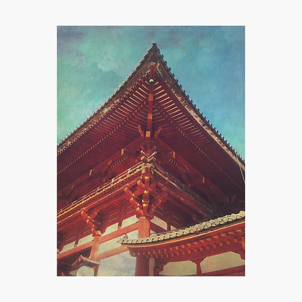 Roof Detail Todai-ji Temple Nara Japan Photographic Print