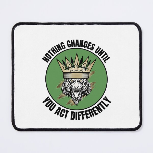 Item preview, Motivational Quote - Nothing changes until you act differently Green designed and sold by hiunlimit.