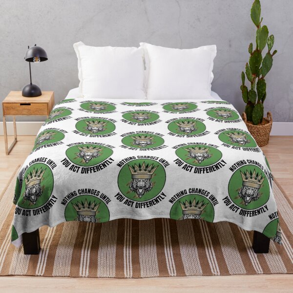 Item preview, Motivational Quote - Nothing changes until you act differently Green designed and sold by hiunlimit.