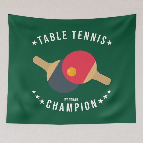 Item preview, Table Tennis (Wannabe) Champion Funny designed and sold by Happy Puppy Print On Demand.