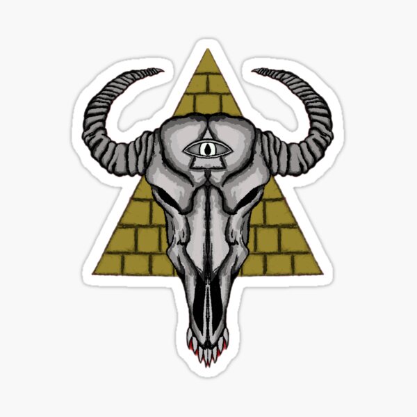 Item preview, The Movement cow skull pyramid logo designed and sold by Artisticanomaly.