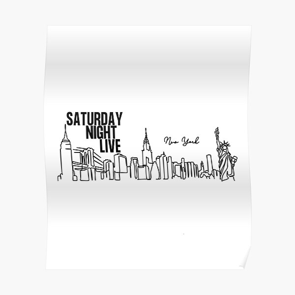 Saturday Night Live (NYC Skyline)  Poster