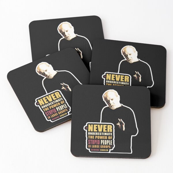 Item preview, George Carlin Quote On Stupid Vintage   designed and sold by Barnabsashop.