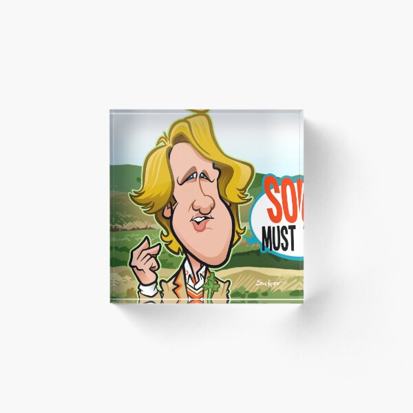 Sorry Must Dash Acrylic Block