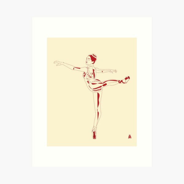 02. Red Ballerina Art Print