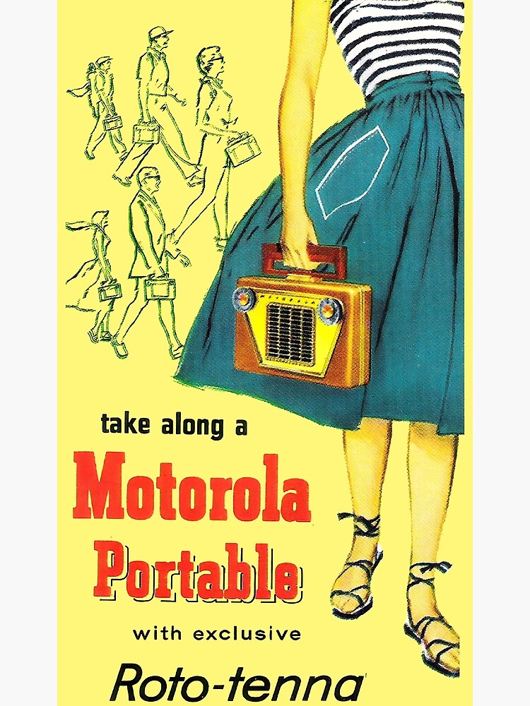 MOTOROLA PORTABLE RADIO - ADVERT Poster for Sale by ThrowbackAds |  Redbubble