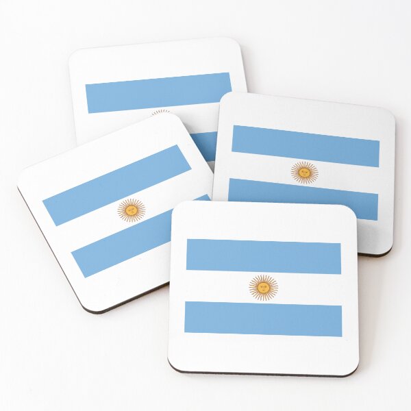 Item preview, Argentina Flag - Bandera Oficial de Ceremonia (Small on White) designed and sold by STUDIO-72.